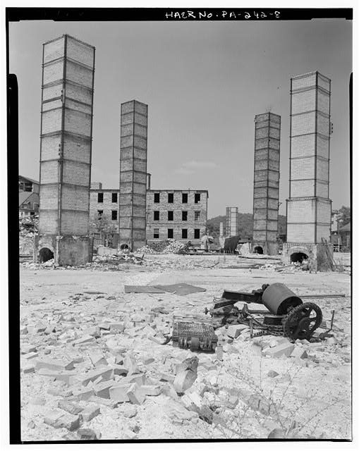 8. General view looking north. - Harbison-Walker Refractories Company, West end of Shirley Street, Mount Union, Huntingdon County, PA