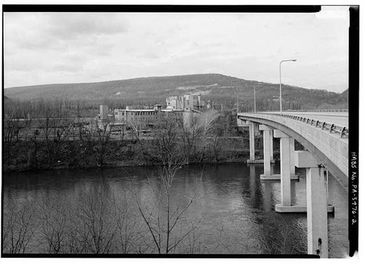 VIEW OF BRICK PLANT FROM KISTLER LOOKING WEST - Town of Kistler, Kistler, Mifflin County, PA