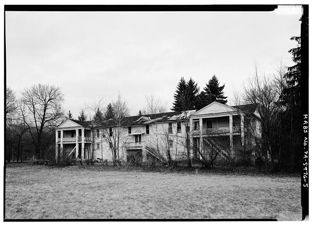 5. VIEW OF KISTLER COMPANY STORE AND SCHOOL BUILDING LOOKING NORTH. DEMOLISHED IN 1990. - Town of Kistler